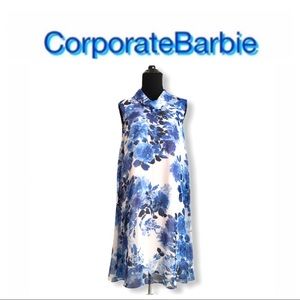 Connected Apparel Floral Shift Dress